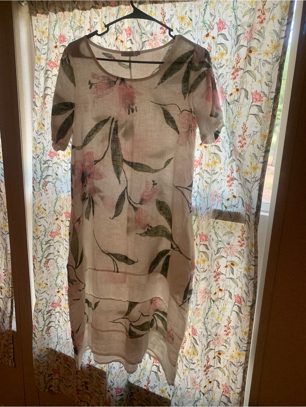 Lungo L’arno Dress with Pink Floral Print